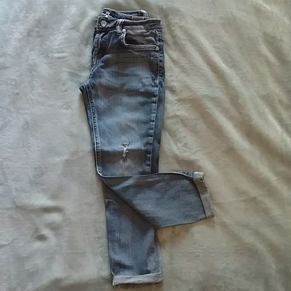 7 For All Mankind Girls skinny boyfriend jeans